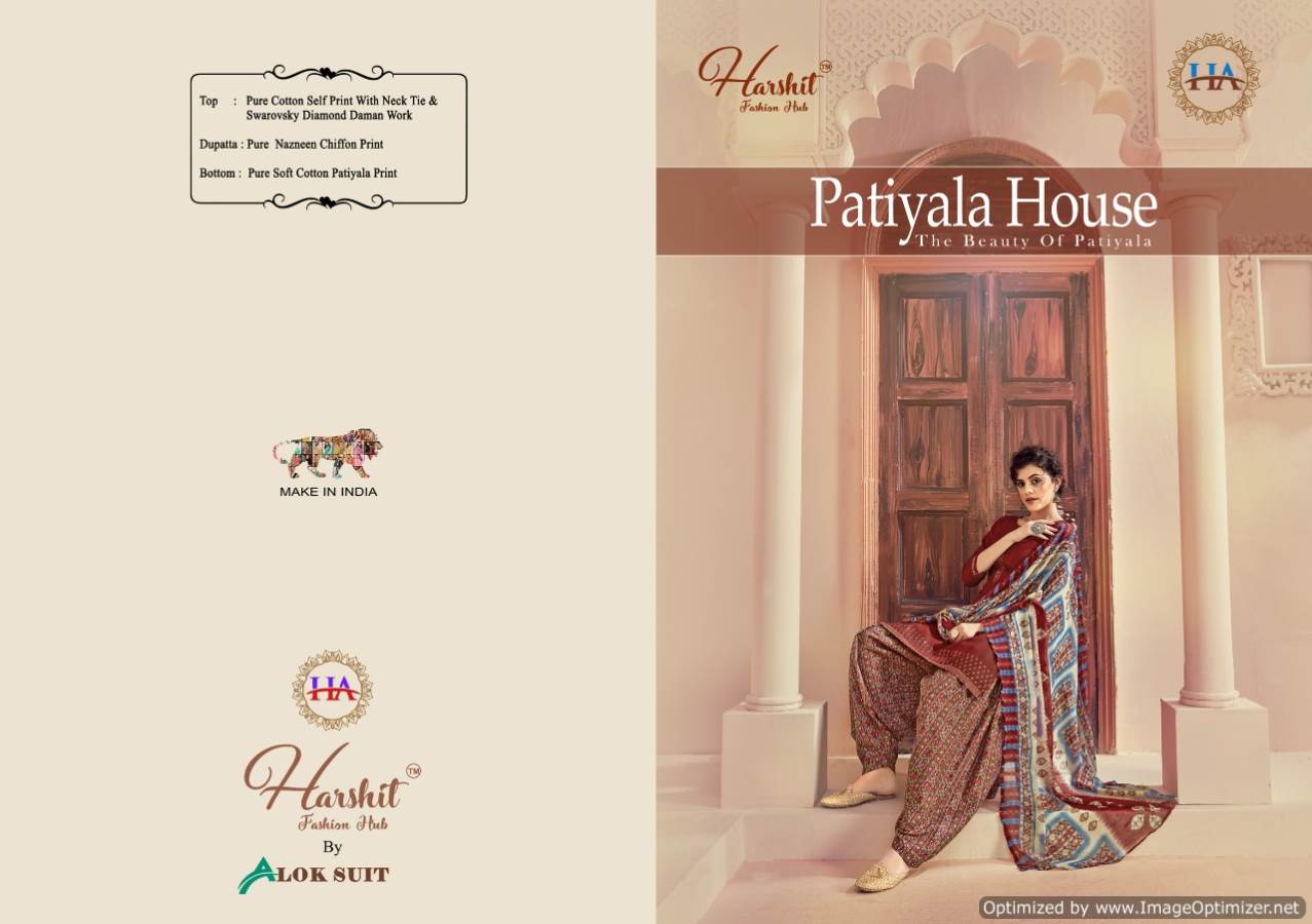 Harshit Presents Patiyala House Collection Of Pure Cotton Designer Dress Materials