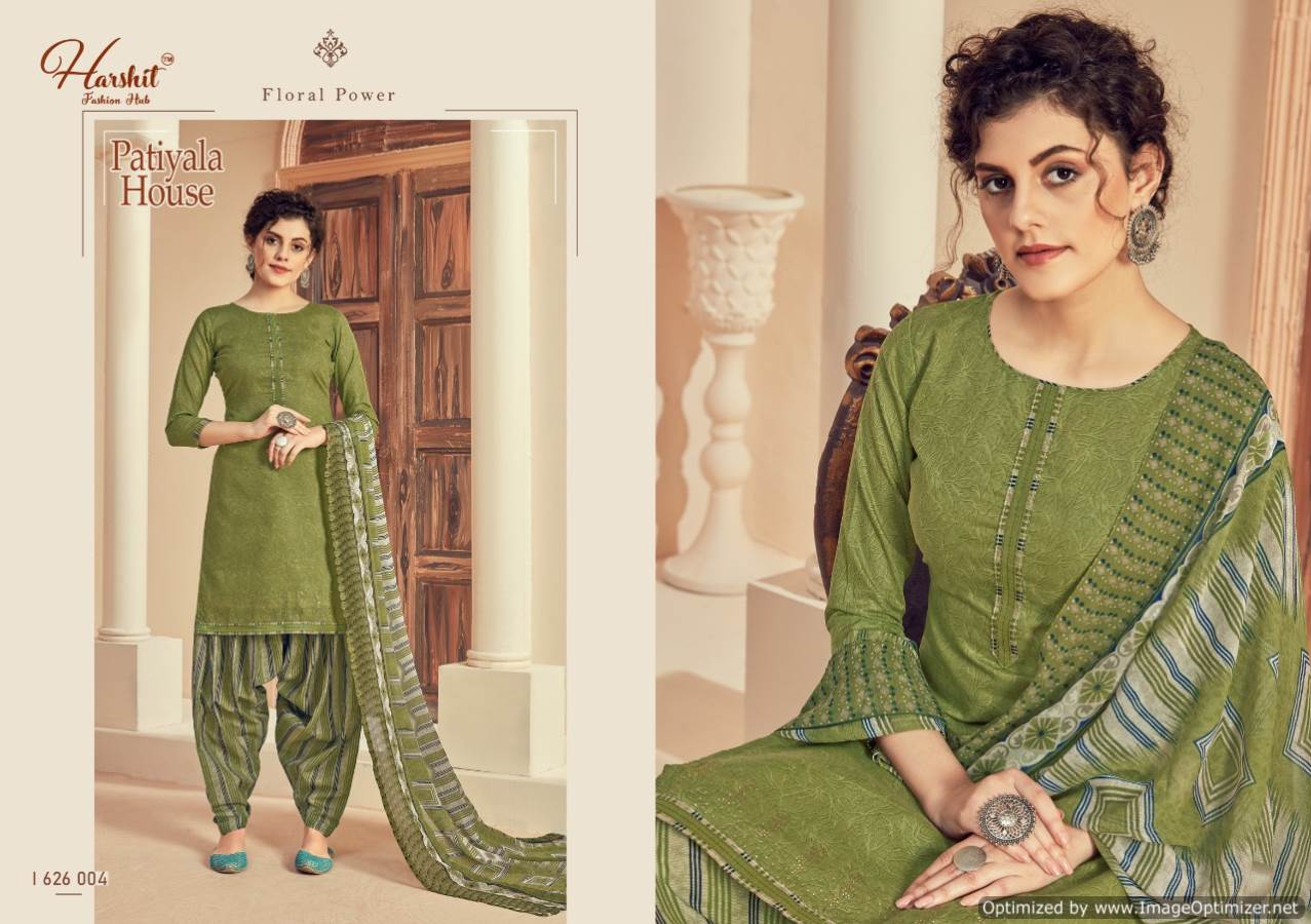 Harshit Presents Patiyala House Collection Of Pure Cotton Designer Dress Materials