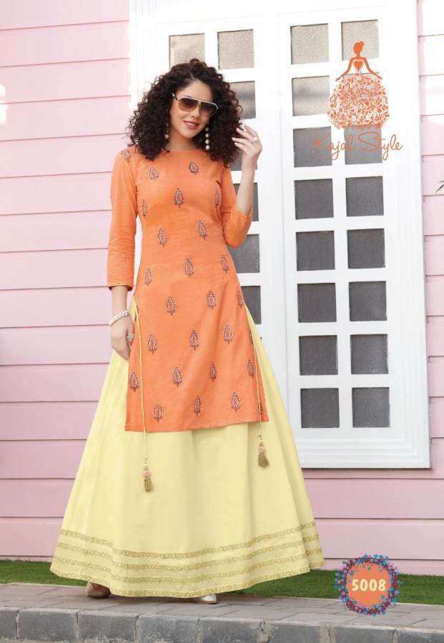 Kajal Style Presents Fashion Label 5 Collection Of Rich Look Designer Kurti With Boottom