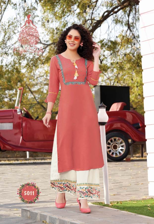 Kajal Style Presents Fashion Label 5 Collection Of Rich Look Designer Kurti With Boottom
