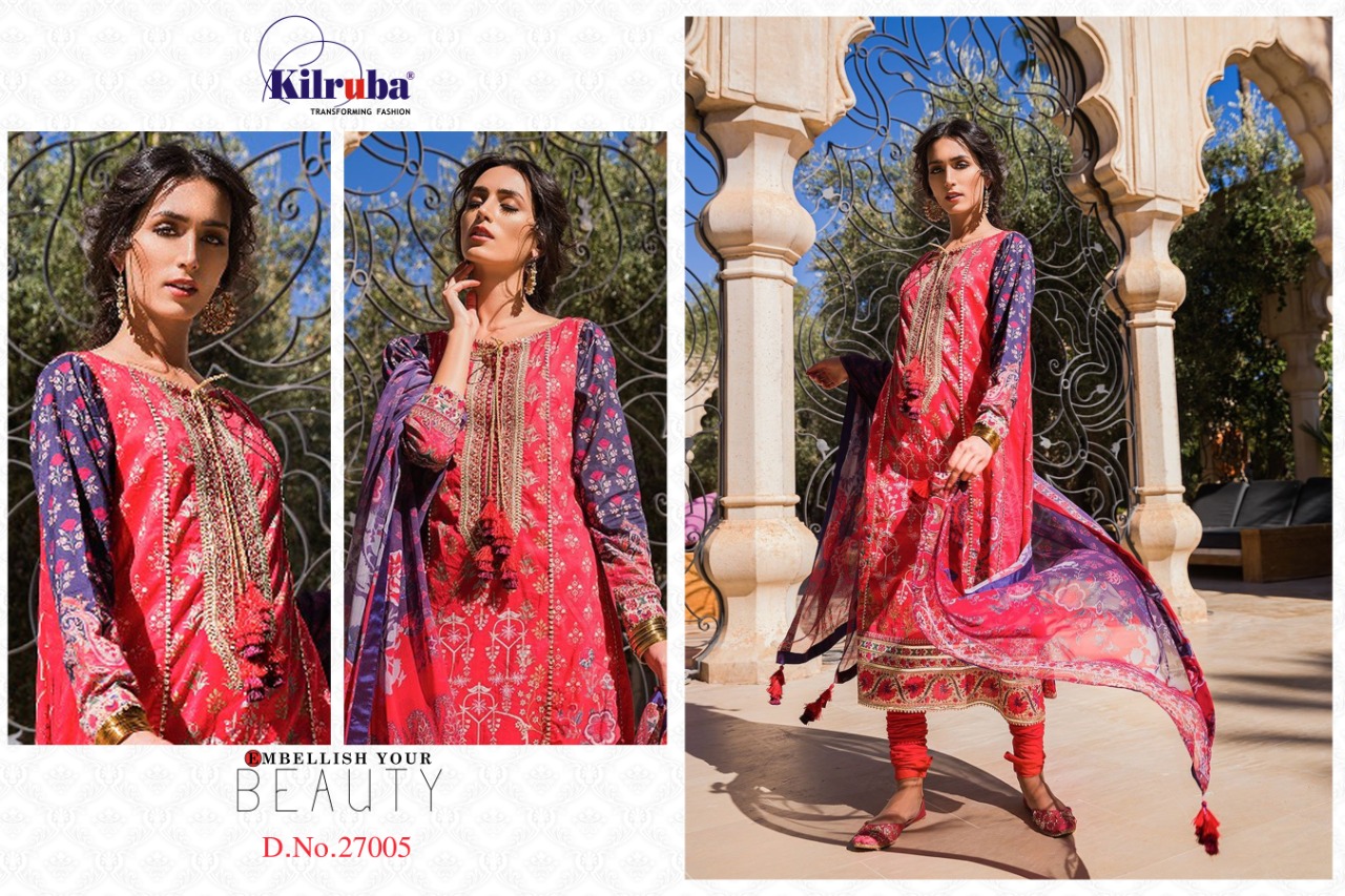 Kilruba Presents Sobia Nazir Embroidery Collection Of Lawn Cotton Pakistani Suits