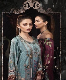 Levisha Presents Maria B Collection Of Crape Silk Digital Printed Pakistani Suits