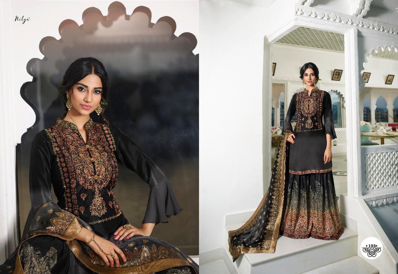 Lt Presents Arunima Collection Of Silk Designer Digital Printed Salwar Suit