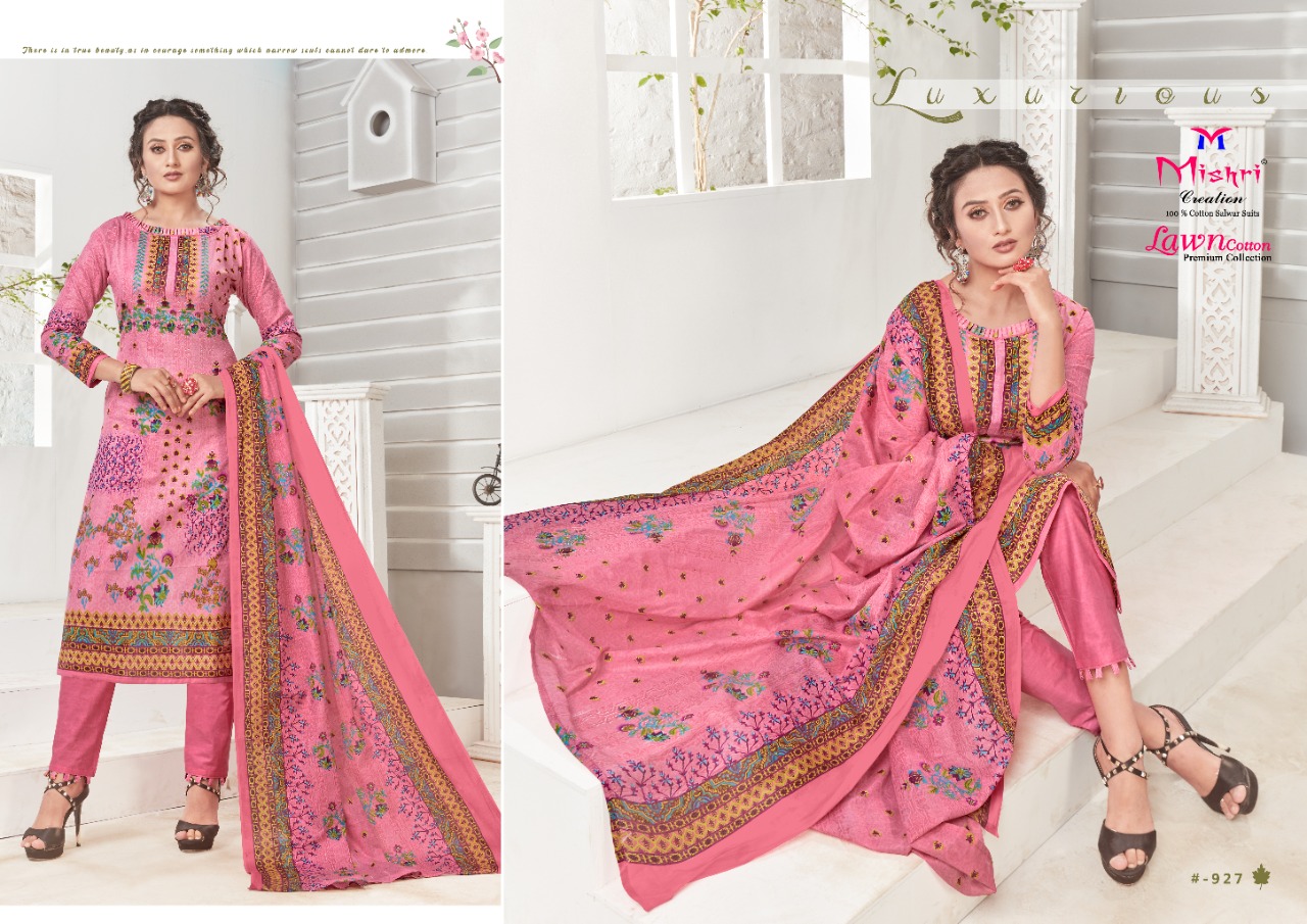 Mishri Presents Lawn Cotton 3 Collection Of Lawn Cotton Karachi Printed Dress Materials