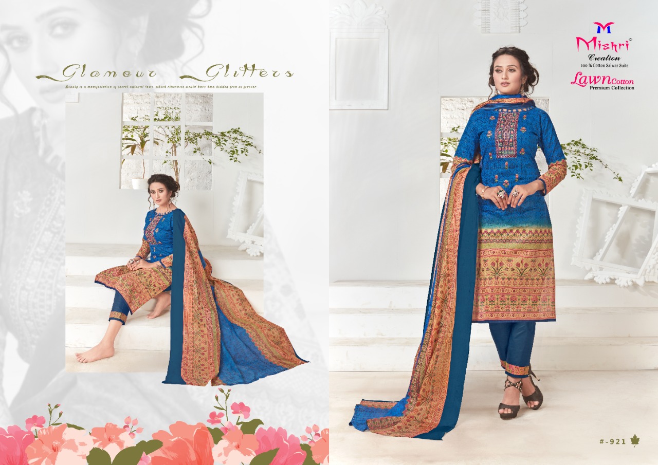 Mishri Presents Lawn Cotton 3 Collection Of Lawn Cotton Karachi Printed Dress Materials