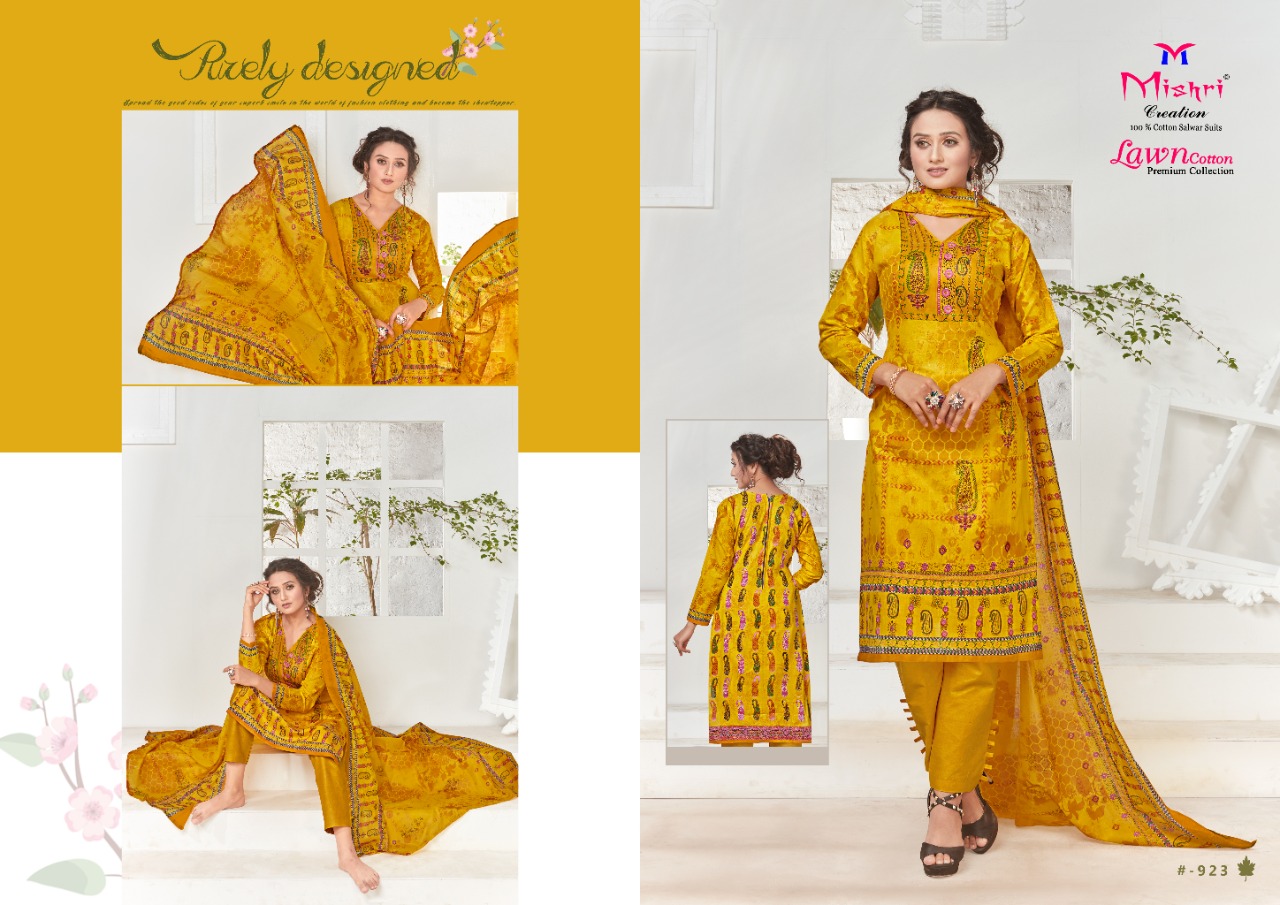Mishri Presents Lawn Cotton 3 Collection Of Lawn Cotton Karachi Printed Dress Materials