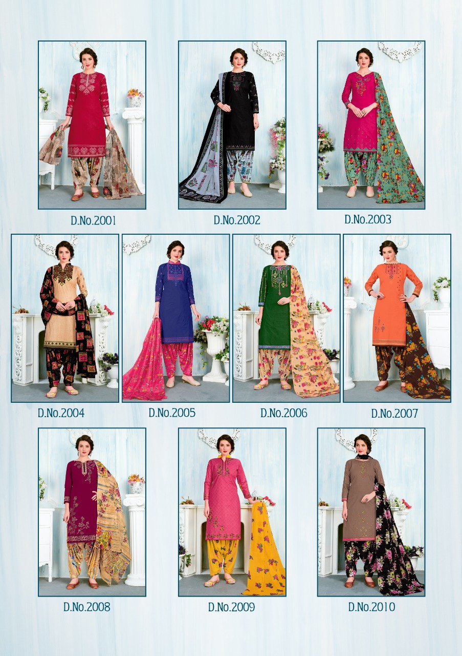 Mishri Presents Magical Patiyala 2 Collection Of Pure Cotton Attractive Printed Dress Materials