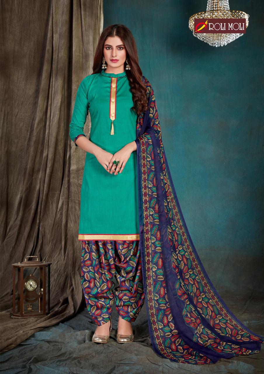Roli Moli Presents Khoinoor Collection Of Prettiest Printed Patiyala Designer Suit
