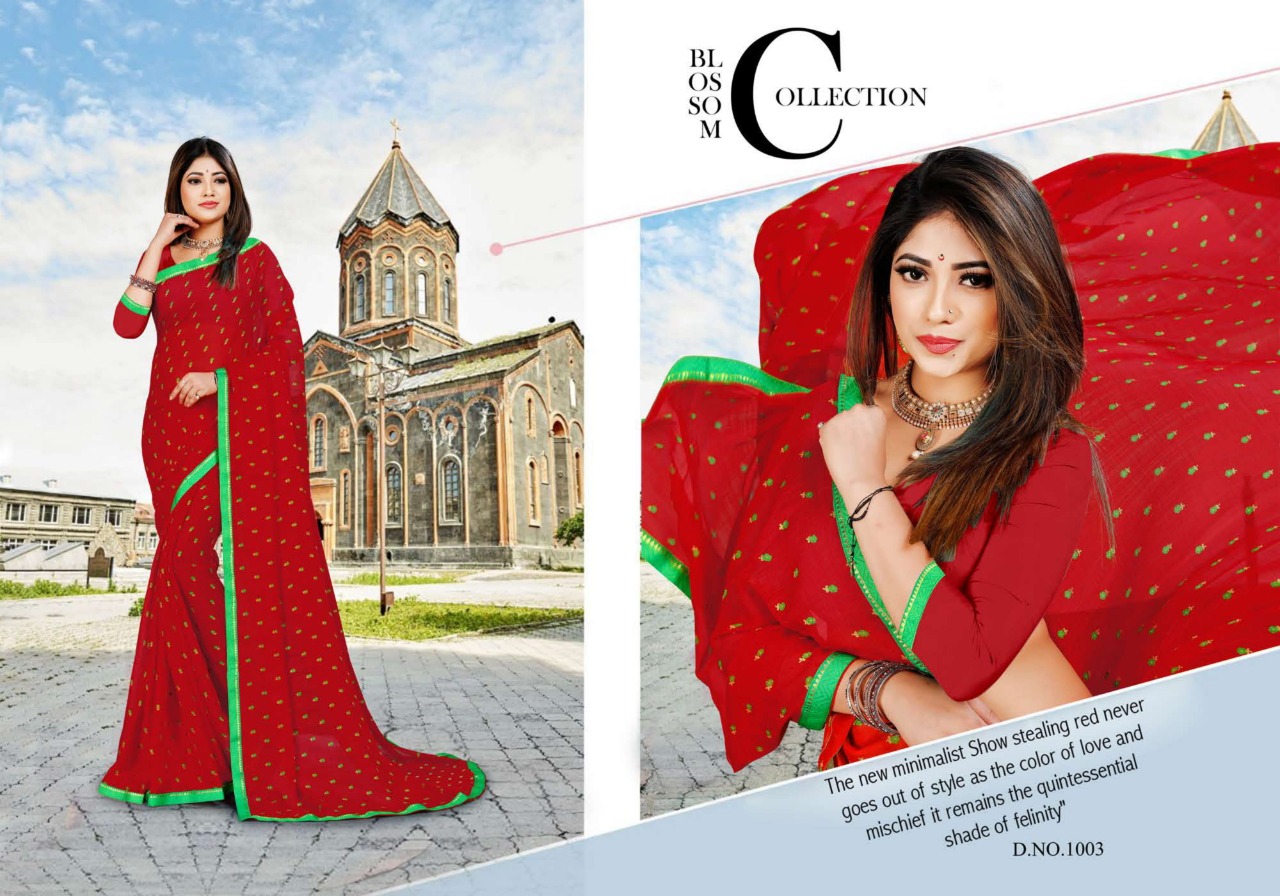 Saroj Presents Chhavi Collection Of Chiffon Georgette Casual Sarees