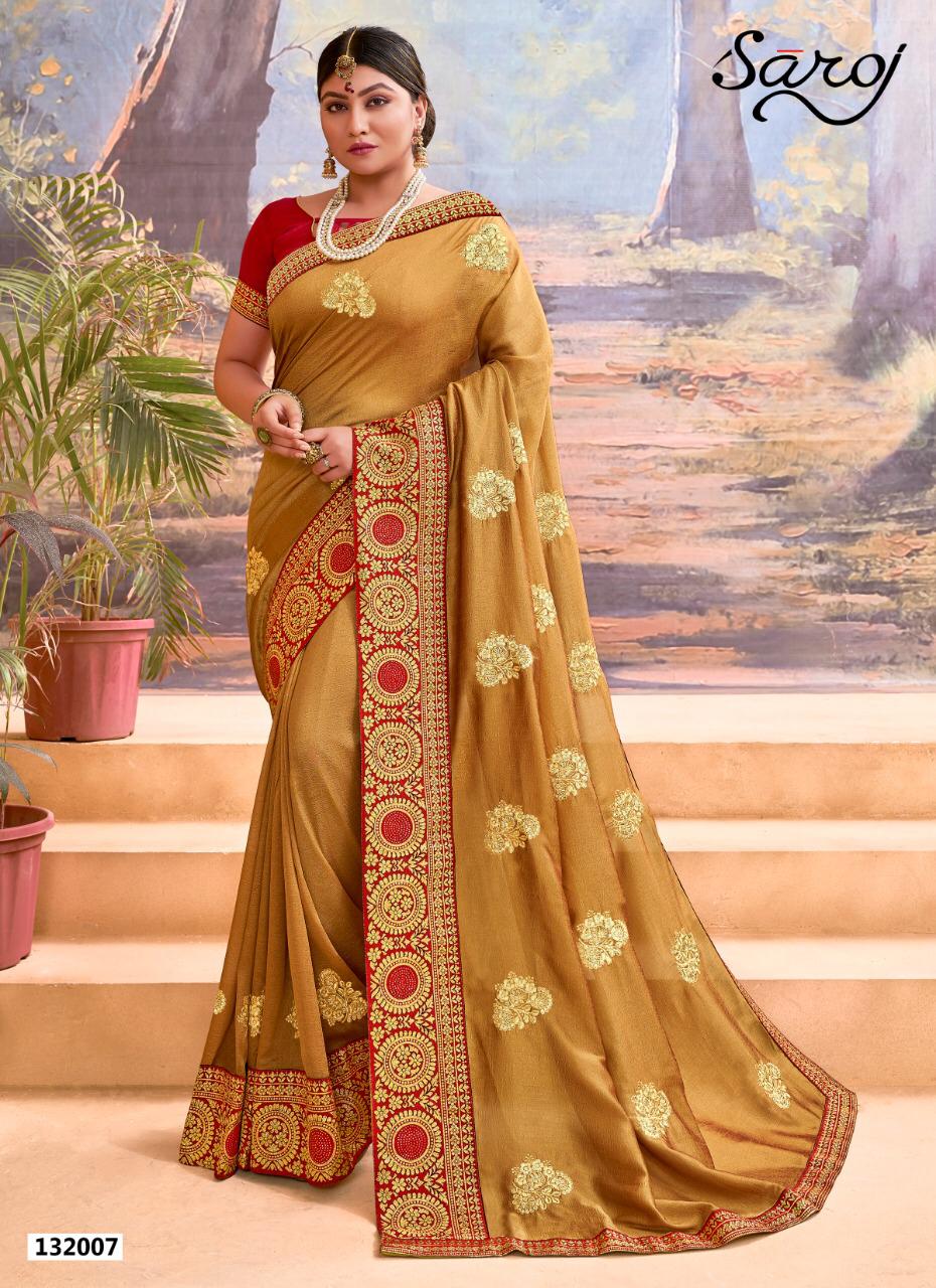Saroj Presents Sayanara Vichitra Collection Of Silk Designer Festive Sarees