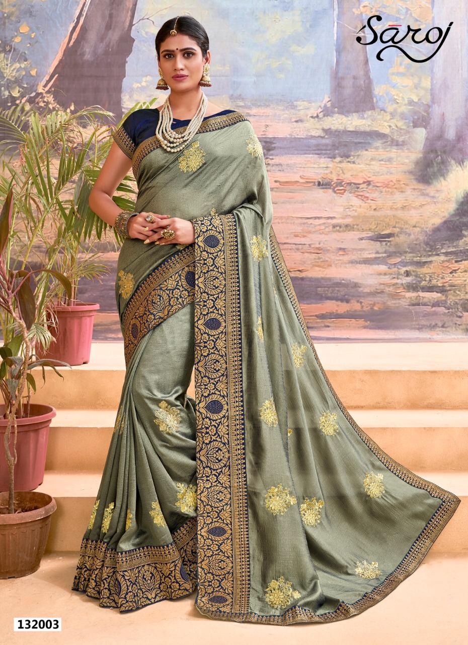 Saroj Presents Sayanara Vichitra Collection Of Silk Designer Festive Sarees