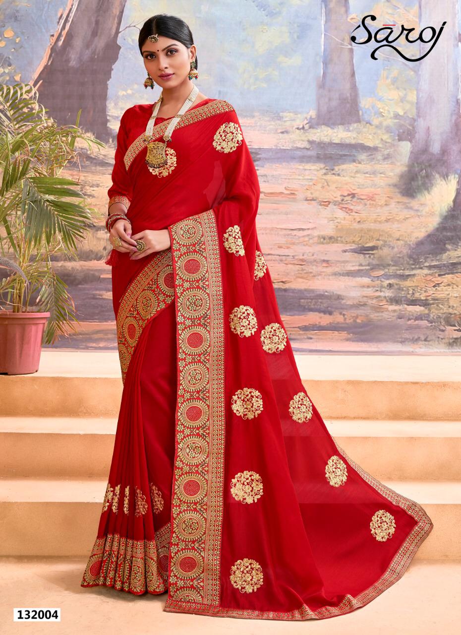 Saroj Presents Sayanara Vichitra Collection Of Silk Designer Festive Sarees