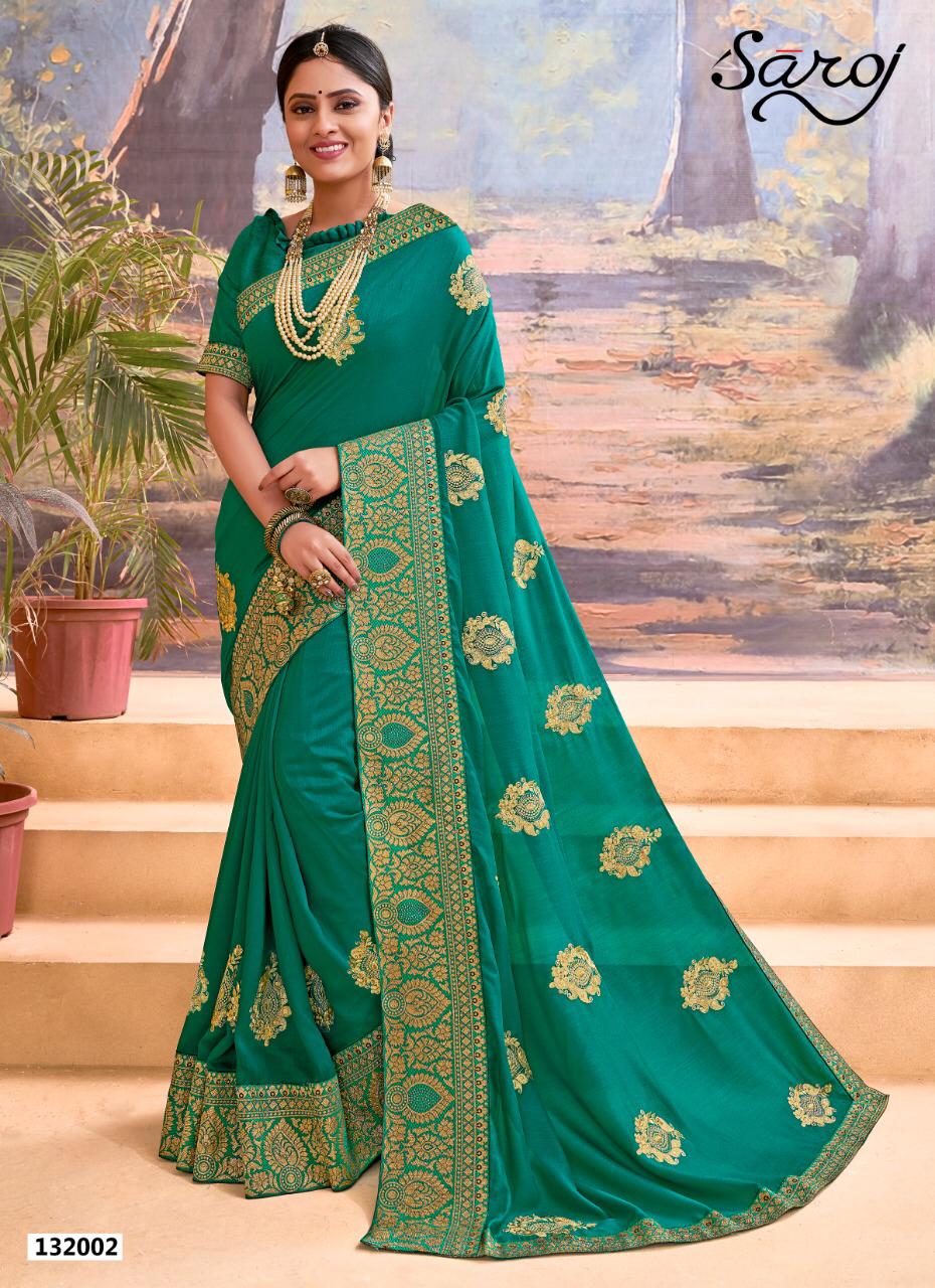 Saroj Presents Sayanara Vichitra Collection Of Silk Designer Festive Sarees