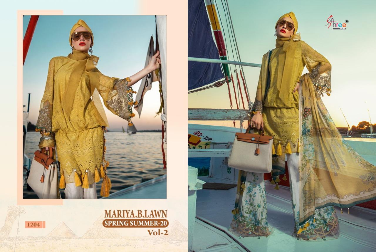 Shree Presents Mariya B Spring Summer 20-2 Nx Collection Of Cambeic Cotton Printed Designer Pakistani Suits