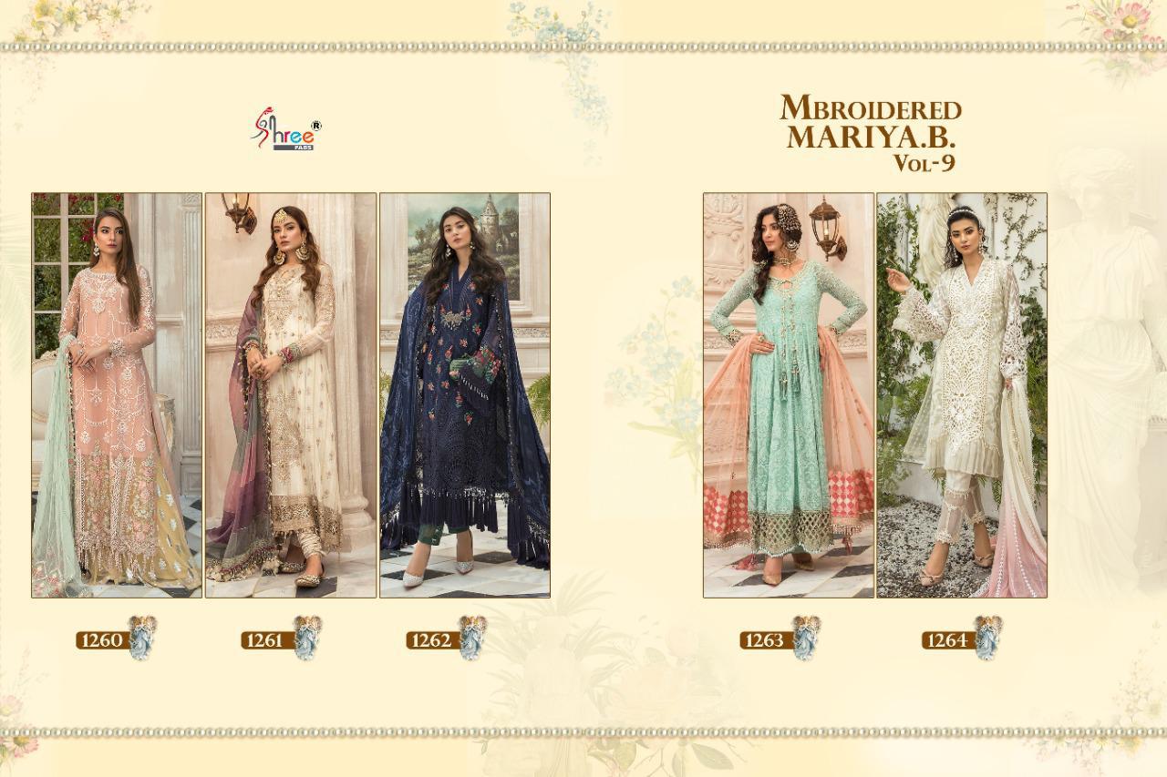 Shree Presents Mbroidered Mariya B Vol 11 Collection Of Embroidered Georgette Pakistani Suits