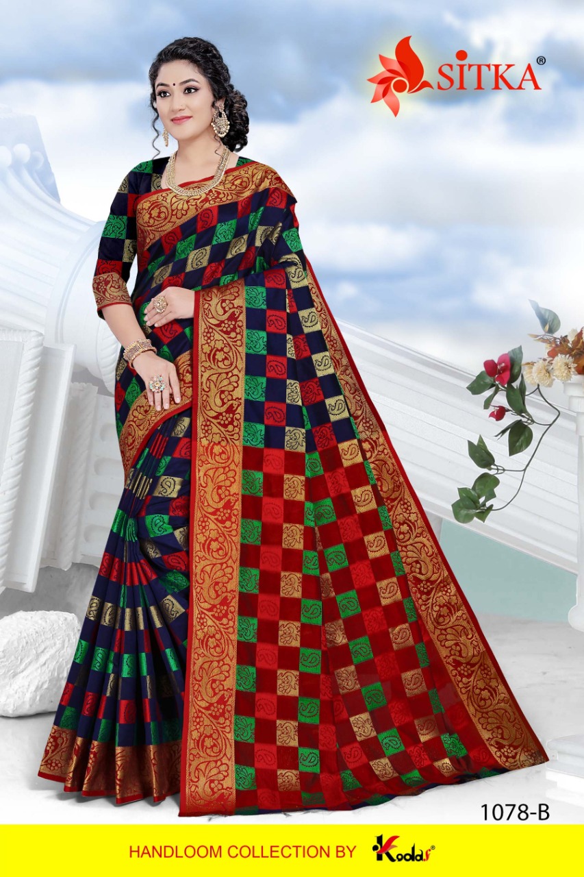 Sitka Presents Natural Silk 1078 Cotton Silk Casual Sarees
