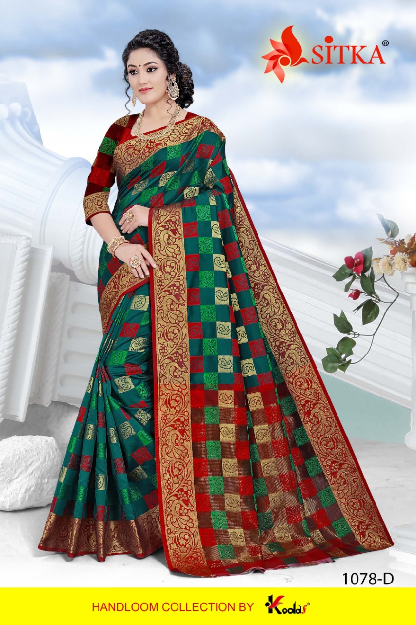 Sitka Presents Natural Silk 1078 Cotton Silk Casual Sarees