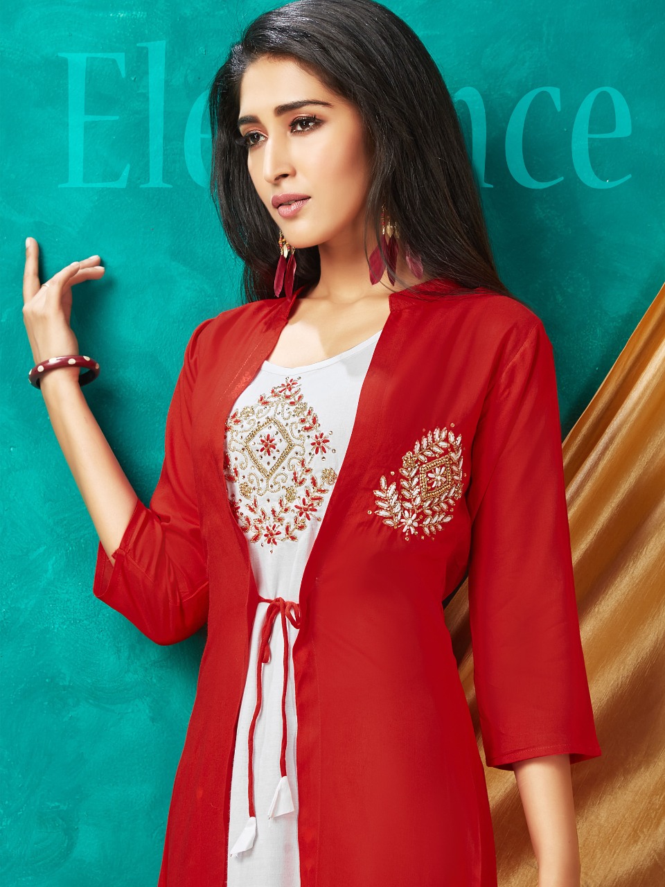 Smylee Presents Panihari Vol 2 Collection Of Slub Rayon 2pcs Handwork Kurtis