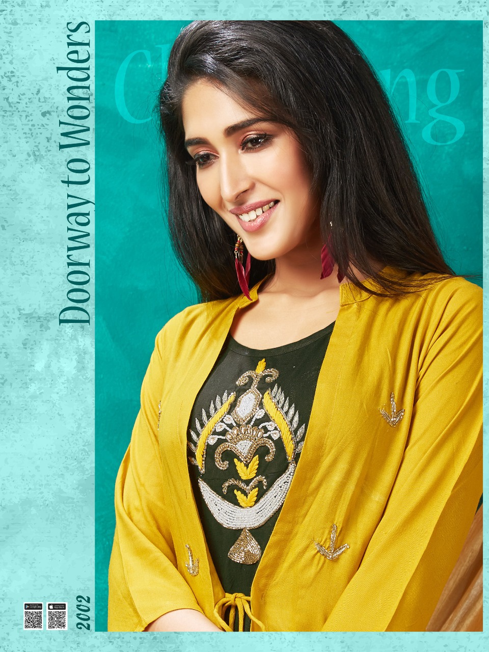 Smylee Presents Panihari Vol 2 Collection Of Slub Rayon 2pcs Handwork Kurtis