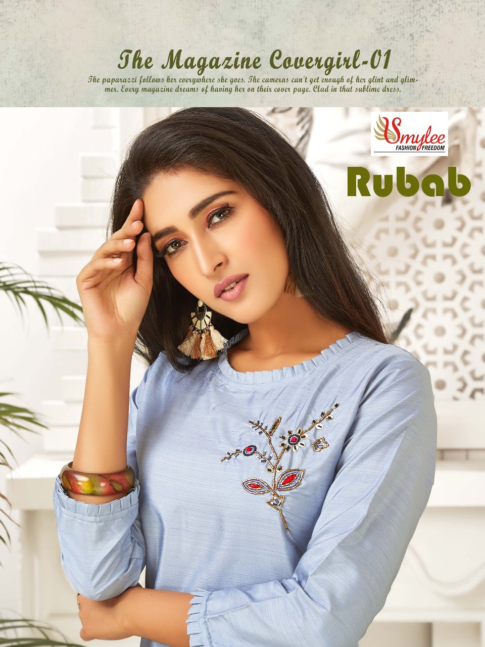 Smylee Presents Rubab Collection Of Designer Kurti With Pant