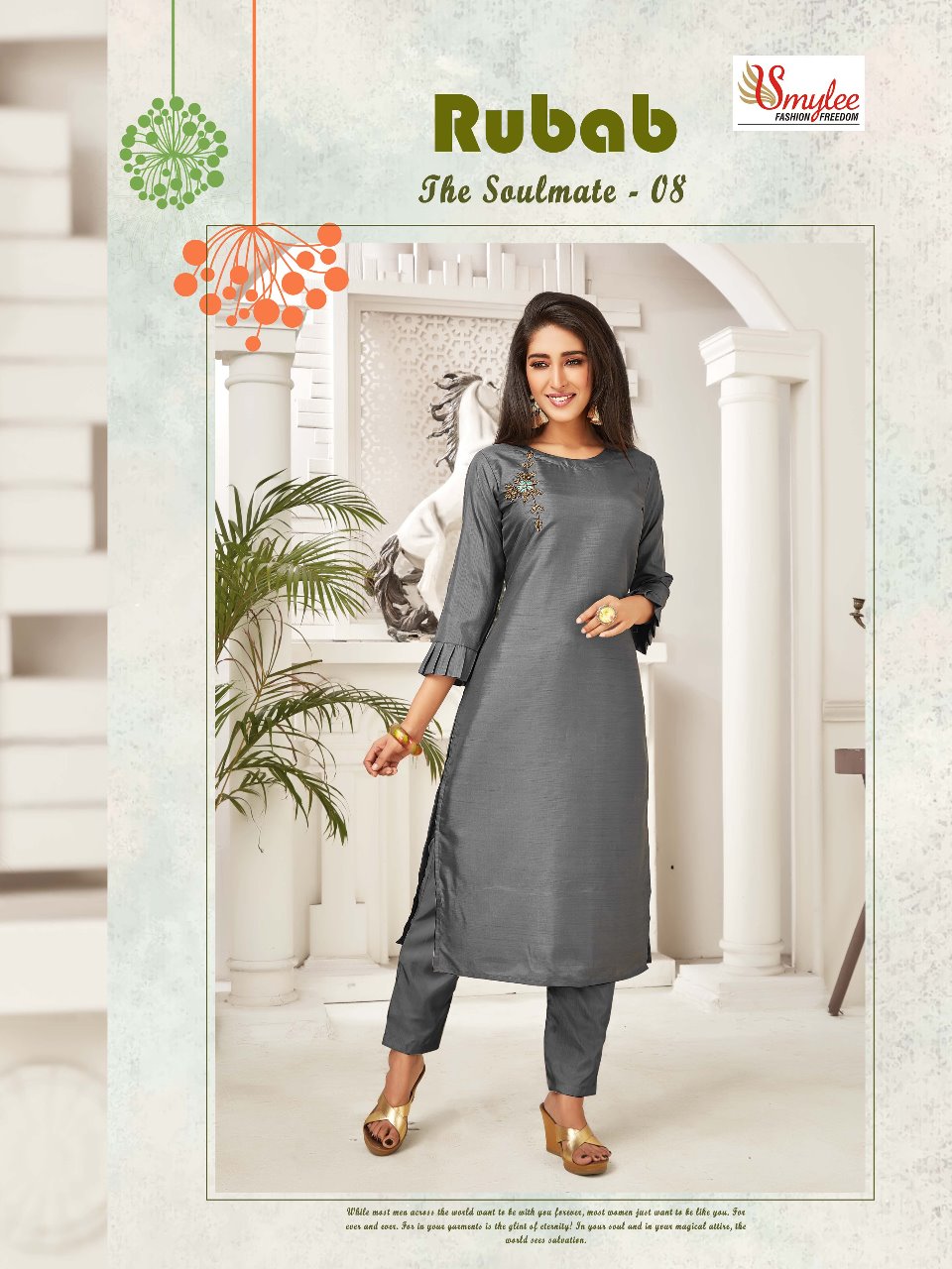 Smylee Presents Rubab Collection Of Designer Kurti With Pant