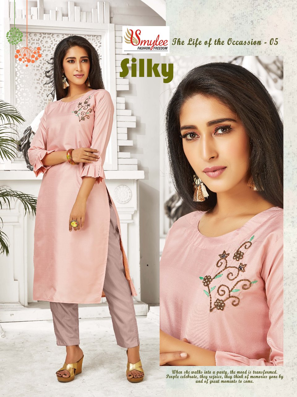 Smylee Presents Rubab Collection Of Designer Kurti With Pant