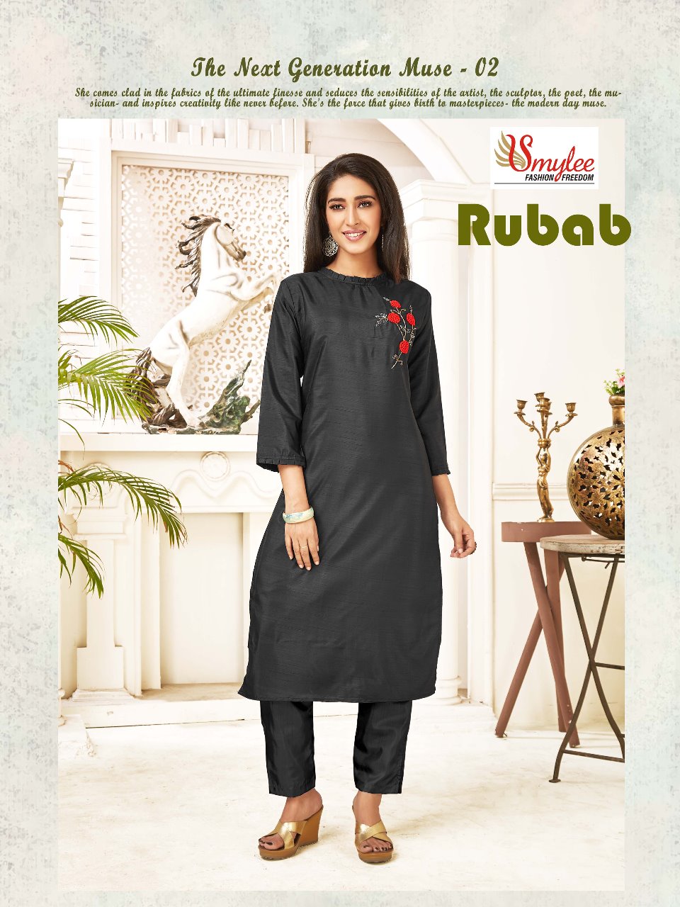 Smylee Presents Rubab Collection Of Designer Kurti With Pant