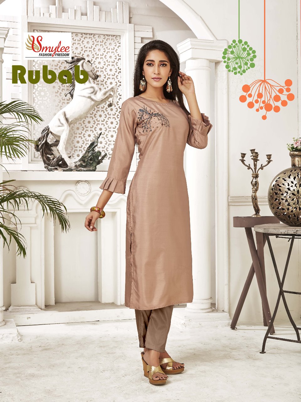 Smylee Presents Rubab Collection Of Designer Kurti With Pant