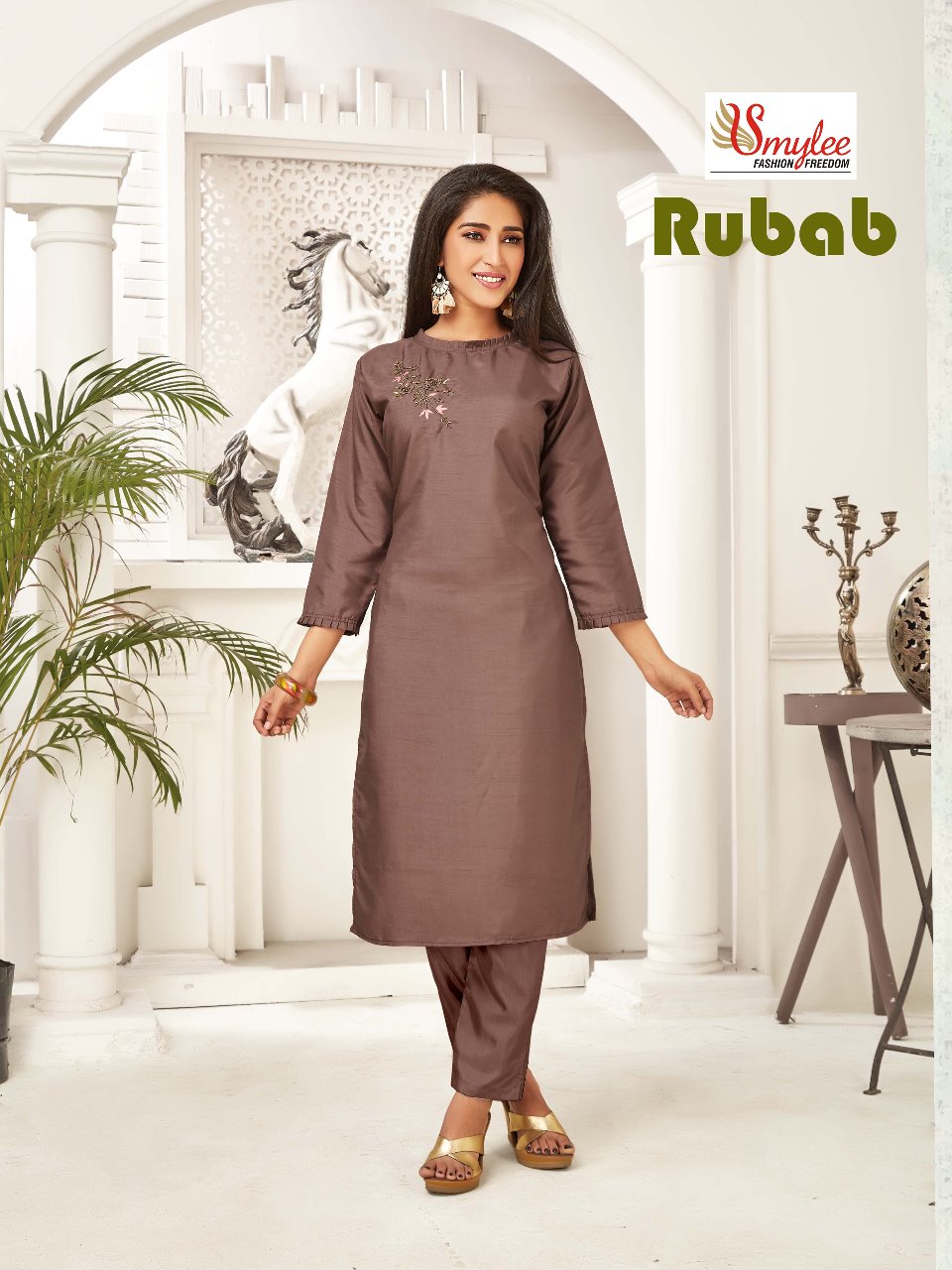 Smylee Presents Rubab Collection Of Designer Kurti With Pant