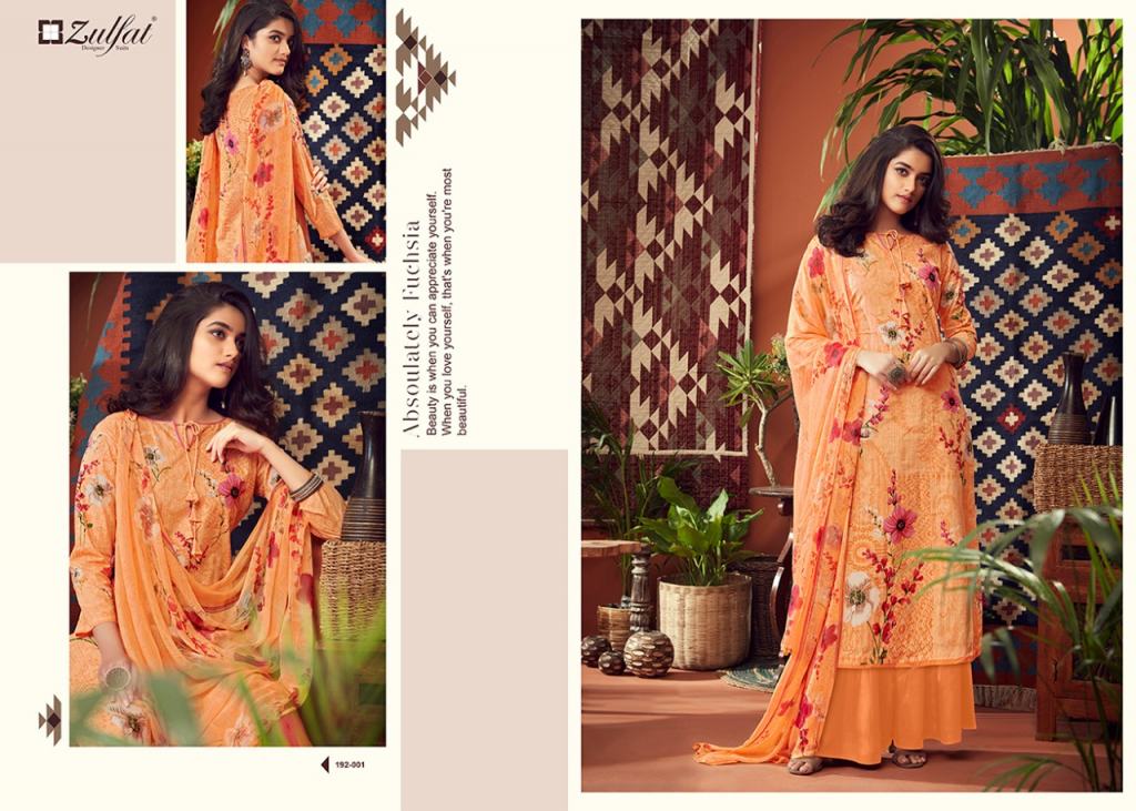 Zulfat Presents Adah 2 Collection Of Pure Cotton Designer Salwar Suit