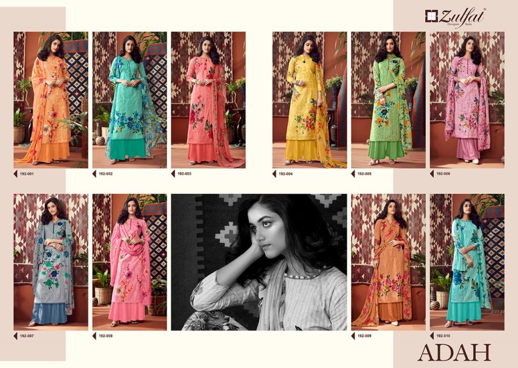 Zulfat Presents Adah 2 Collection Of Pure Cotton Designer Salwar Suit
