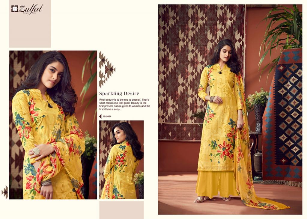 Zulfat Presents Adah 2 Collection Of Pure Cotton Designer Salwar Suit