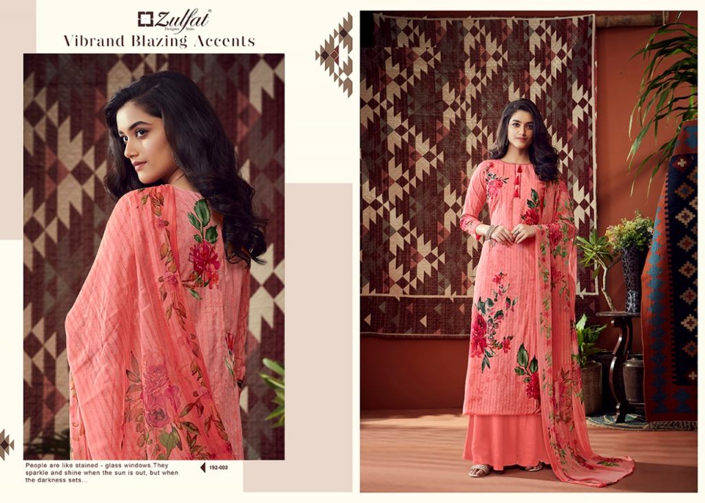 Zulfat Presents Adah 2 Collection Of Pure Cotton Designer Salwar Suit