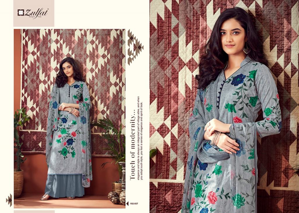 Zulfat Presents Adah 2 Collection Of Pure Cotton Designer Salwar Suit