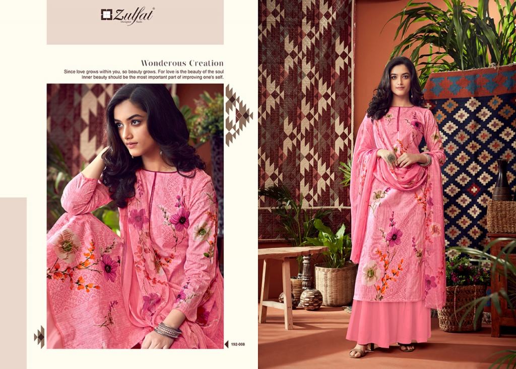 Zulfat Presents Adah 2 Collection Of Pure Cotton Designer Salwar Suit