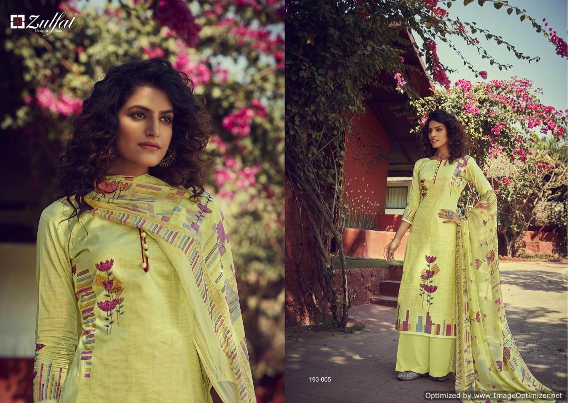 Zulfat Presents Gulmohar 3 Collection Of Pure Cotton Digital Printed Designer Dress Materials
