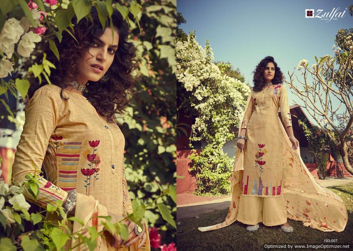 Zulfat Presents Gulmohar 3 Collection Of Pure Cotton Digital Printed Designer Dress Materials