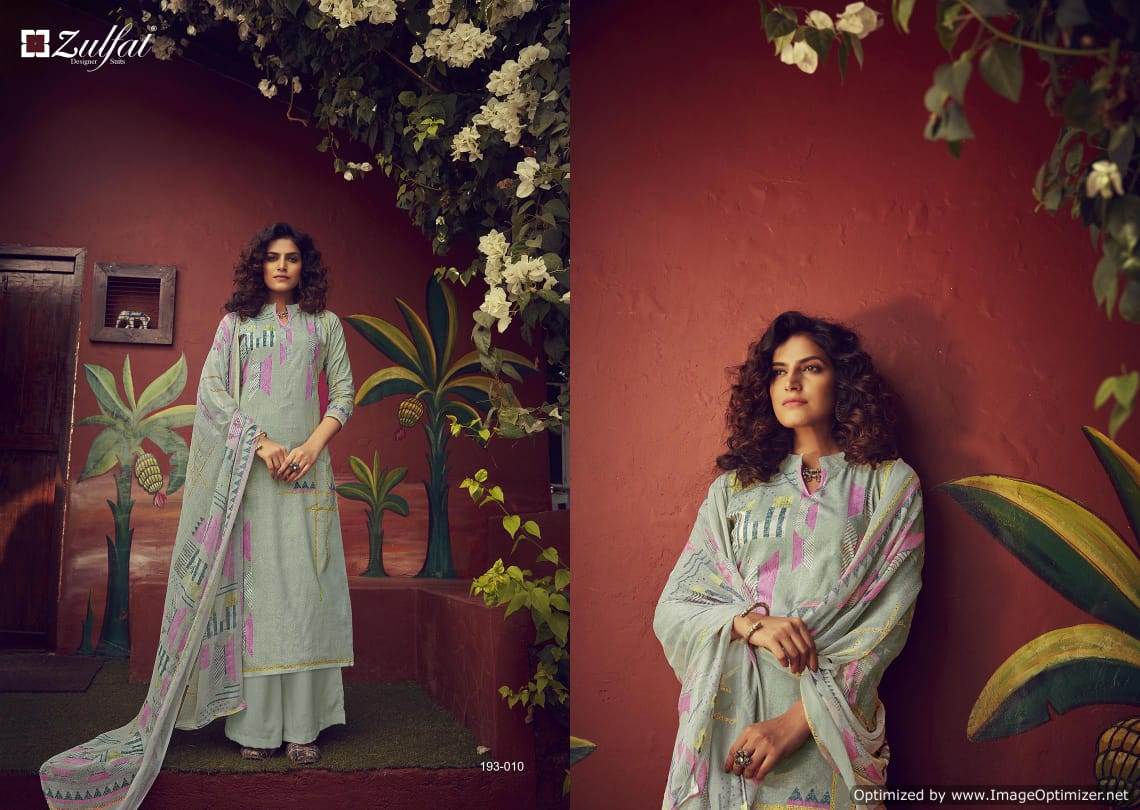 Zulfat Presents Gulmohar 3 Collection Of Pure Cotton Digital Printed Designer Dress Materials