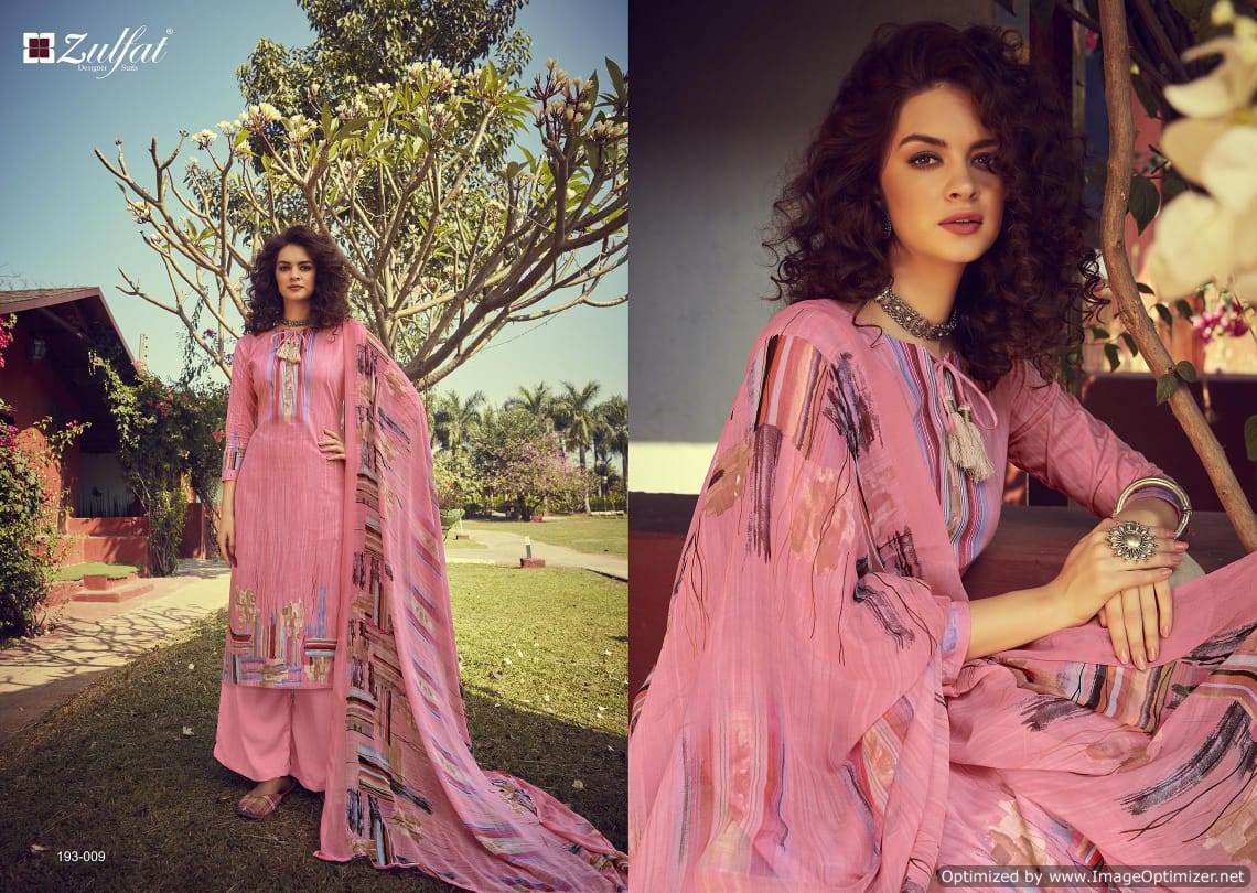 Zulfat Presents Gulmohar 3 Collection Of Pure Cotton Digital Printed Designer Dress Materials