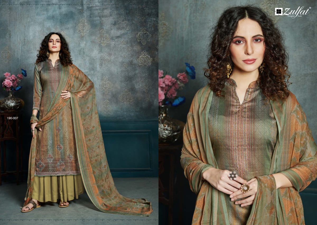 Zulfat Presents Hotstar Summer Collection 4 Printed Pure Jam Cotton Dress Materials