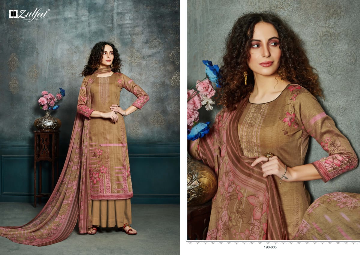 Zulfat Presents Hotstar Summer Collection 4 Printed Pure Jam Cotton Dress Materials