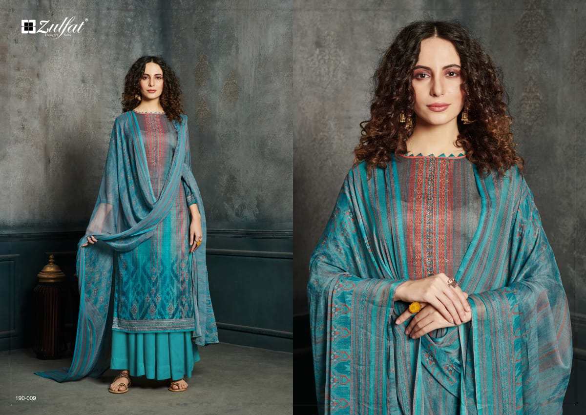 Zulfat Presents Hotstar Summer Collection 4 Printed Pure Jam Cotton Dress Materials