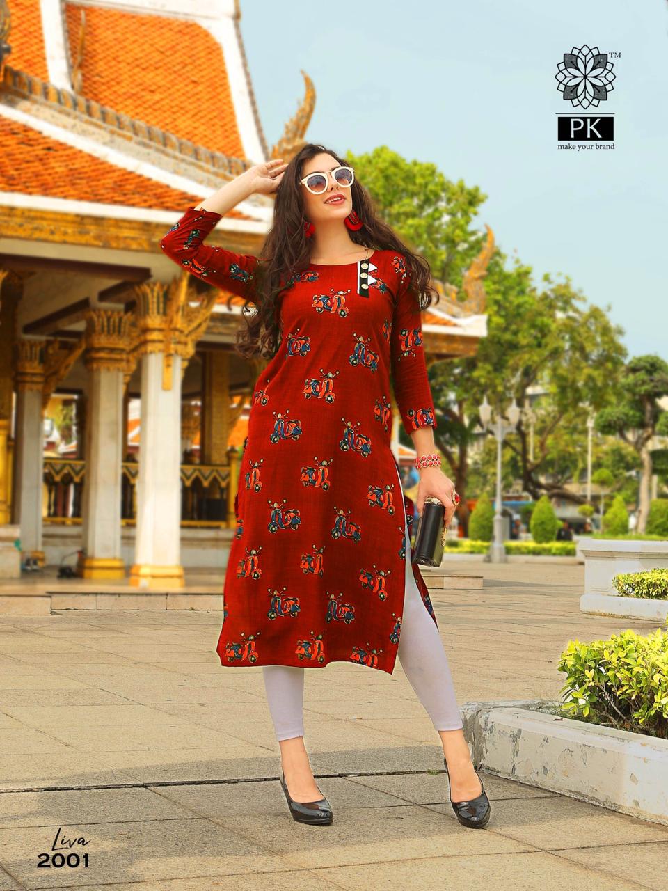 Pk Present Liva 2 Kurtis Catalogue