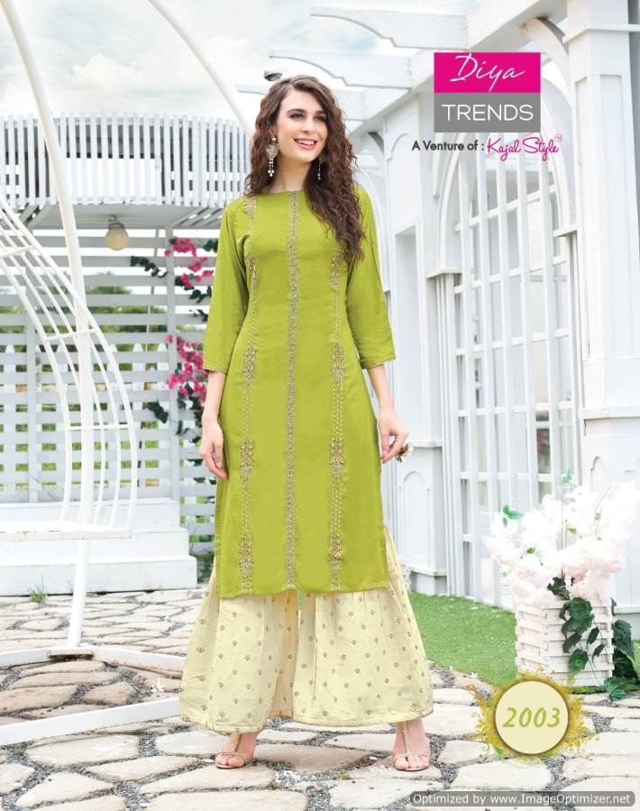 Diya Presents Fashion Angel 2 Collection Of Modern Kurti With Bottom