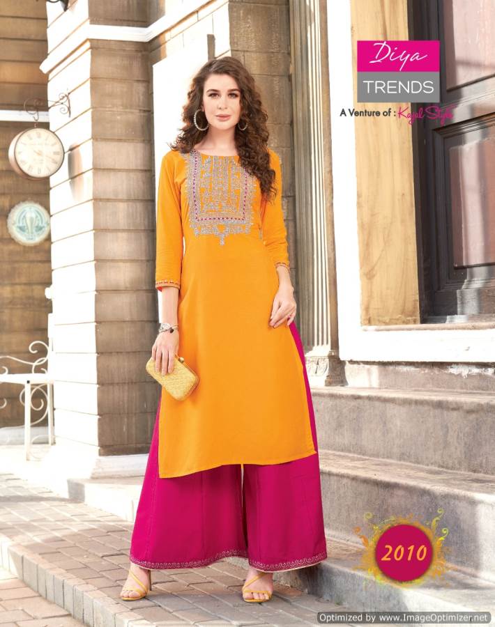 Diya Presents Fashion Angel 2 Collection Of Modern Kurti With Bottom