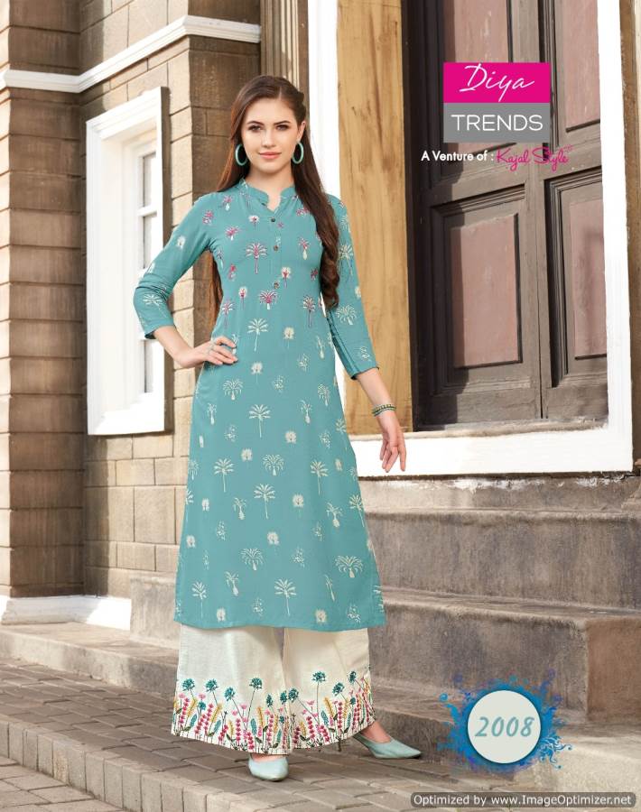 Diya Presents Fashion Angel 2 Collection Of Modern Kurti With Bottom