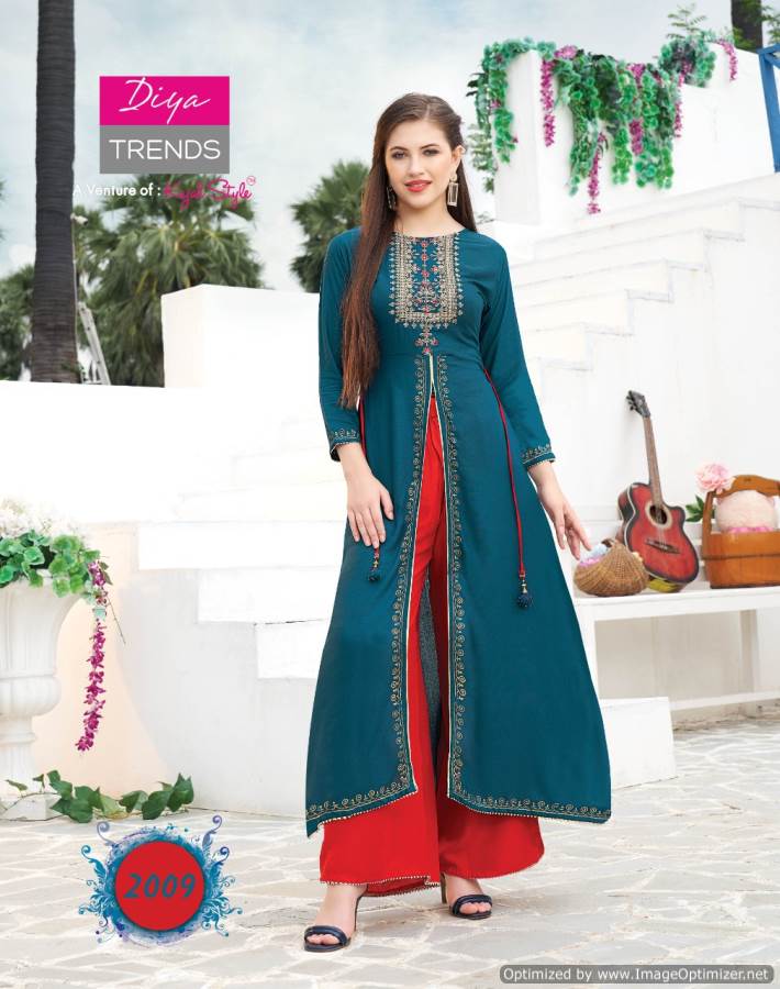Diya Presents Fashion Angel 2 Collection Of Modern Kurti With Bottom