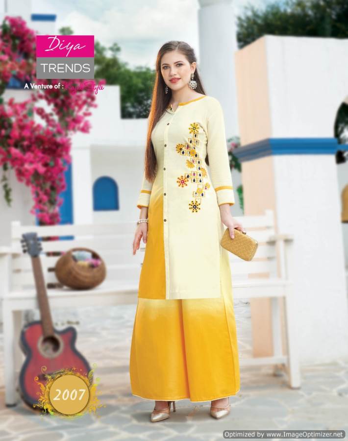Diya Presents Fashion Angel 2 Collection Of Modern Kurti With Bottom