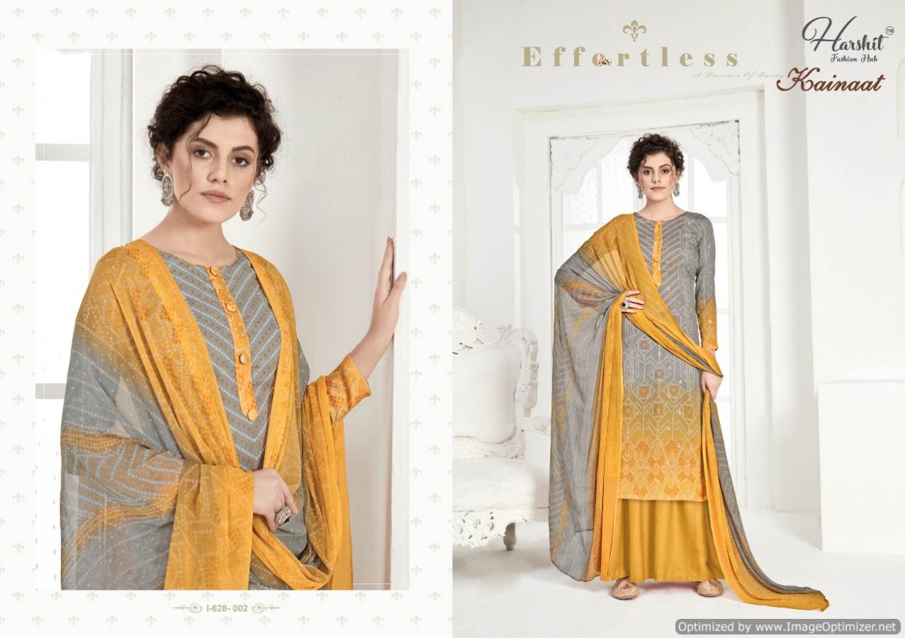 Harshit Presents Kainaat Collection Of Jam Cotton Bandhni Digital Printed Dress Materials