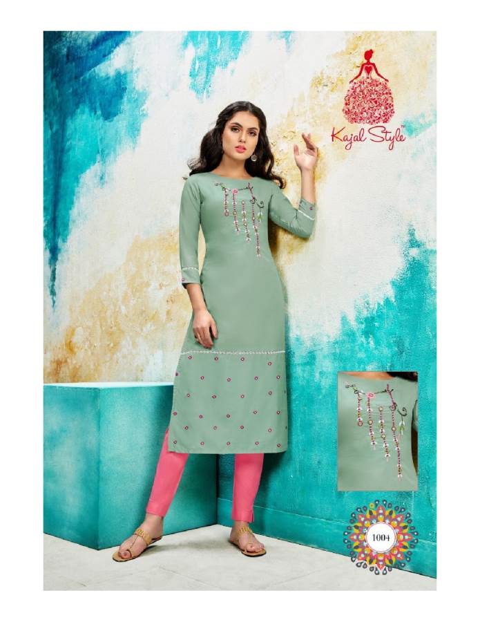 Kajal Style Presents Fashion Saga 1 Collection Of Muslin Classy Handwork Stylish Kurtis